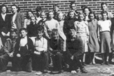 516: Group of 28 children. (circa 1950) [courtesy of Lorna Richardson] ** also see 517 **  Standing left-to-right, Marie Ryan, Margie Norman, Angela Ryan, Betty Ennis,  Annie Norman, Babe Ennis, Gerard Lambe, Mary Ennis, Noreen Ryan, Kevin Ryan,  Madonna McCarthy, Joe Dunphy (in back), Beth Lambe (dark outfit), Madonna Whelan (light outfit),  Gwen Carroll, Mary Reddy, Camillus Dunphy (back), Teresa Whelan (white top),  Marie Counsel, Imelda Ryan, Mary Finn; kneeling left-to-right, Paul McCarthy, Gordon Carroll,  David Ryan, Francis Barry, Patrick Lambe, William Barry (?), Adrian Ryan.  - Francis Barry (of Thomas Barry &amp;amp; Catherine Corrigan)  - William Barry ? (of Thomas Barry &amp;amp; Anne Dollimont)  - Gordon Carroll (of Michael Carroll &amp;amp; Josephine Barry)  - Gwen Carroll (of Michael Carroll &amp;amp; Josephine Barry)  - Marie Counsel (of Michael Counsel &amp;amp; Mary Anne Barry)  - Camillus Dunphy (of Thomas Dunphy &amp;amp; Anastasia Carroll)  - Joe Dunphy (of Thomas Dunphy &amp;amp; Anastasia Carroll)  - Babe Ennis (of Vincent Ennis &amp;amp; Mary Carroll)  - Betty Ennis (of Vincent Ennis &amp;amp; Mary Carroll)  - Mary Ennis (of Vincent Ennis &amp;amp; Mary Carroll)  - Mary Finn (of Patrick Finn &amp;amp; Helena Hayward)  - Beth Lambe (of James Lambe &amp;amp; Catherine Rodgers)  - Gerard Lambe (Peter Lambe &amp;amp; Anne Norman)  - Patrick Lambe (of Peter Lambe &amp;amp; Anne Norman)  - Madonna McCarthy (of James McCarthy &amp;amp; Mary Ellen Barry)  - Paul McCarthy (of Thomas McCarthy &amp;amp; Margaret Whelan)  - Annie Norman (of John Norman &amp;amp; Mary Farget)  - Margie Norman (of Charles Norman &amp;amp; Elizabeth Anne Barry)  - Mary Reddy (of Michael Reddy &amp;amp; Elizabeth Moore)  - Adrian Ryan (of Albert Ryan &amp;amp; Catherine Nolan)  - Angela Ryan (of Michael Ryan &amp;amp; Petronella Whelan)  - David Ryan (of Jeremiah Ryan &amp;amp; Josephine Lambe)  - Imelda Ryan (of Jeremiah Ryan &amp;amp; Josephine Lambe)  - Kevin Ryan (of Albert Ryan &amp;amp; Catherine Nolan)  - Marie Ryan (of Joseph Ryan &amp;amp; Ursula Barry)  - Noreen Ryan (of Albert Ryan &amp;amp; Catherine Nolan)  - Madonna Whelan (of Leo Whelan &amp;amp; Elizabeth Bishop)  - Teresa Whelan (of Leo Whelan &amp;amp; Elizabeth Bishop)